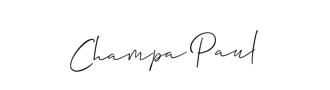 See photos of Champa Paul official signature by Spectra . Check more albums & portfolios. Read reviews & check more about Allison_Script font. Champa Paul signature style 2 images and pictures png