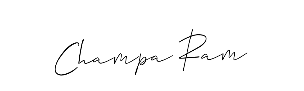 Champa Ram stylish signature style. Best Handwritten Sign (Allison_Script) for my name. Handwritten Signature Collection Ideas for my name Champa Ram. Champa Ram signature style 2 images and pictures png