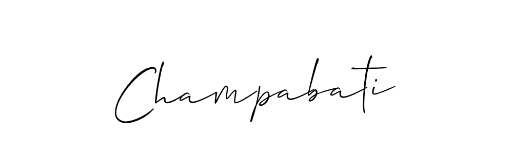 Similarly Allison_Script is the best handwritten signature design. Signature creator online .You can use it as an online autograph creator for name Champabati. Champabati signature style 2 images and pictures png