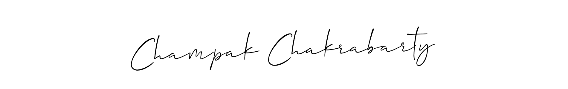 Champak Chakrabarty stylish signature style. Best Handwritten Sign (Allison_Script) for my name. Handwritten Signature Collection Ideas for my name Champak Chakrabarty. Champak Chakrabarty signature style 2 images and pictures png
