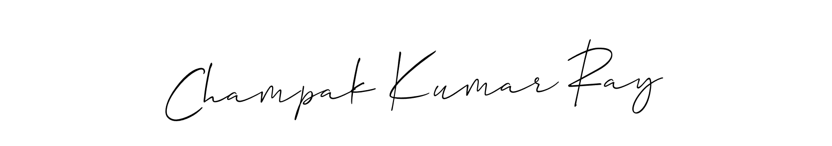 Make a beautiful signature design for name Champak Kumar Ray. With this signature (Allison_Script) style, you can create a handwritten signature for free. Champak Kumar Ray signature style 2 images and pictures png