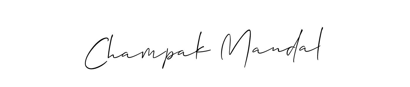 Make a beautiful signature design for name Champak Mandal. Use this online signature maker to create a handwritten signature for free. Champak Mandal signature style 2 images and pictures png