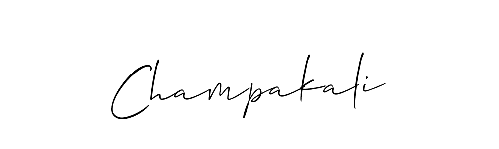 How to Draw Champakali signature style? Allison_Script is a latest design signature styles for name Champakali. Champakali signature style 2 images and pictures png
