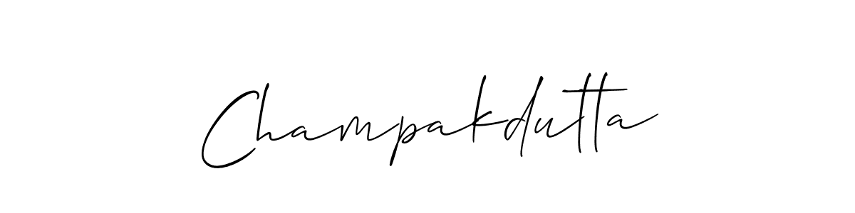 It looks lik you need a new signature style for name Champakdutta. Design unique handwritten (Allison_Script) signature with our free signature maker in just a few clicks. Champakdutta signature style 2 images and pictures png