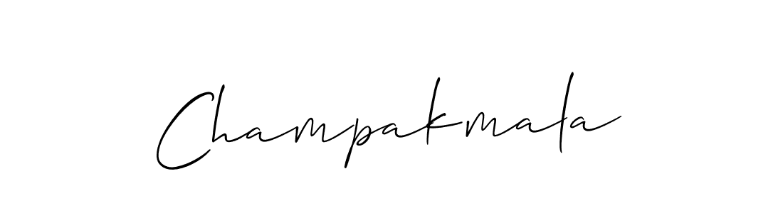 You can use this online signature creator to create a handwritten signature for the name Champakmala. This is the best online autograph maker. Champakmala signature style 2 images and pictures png