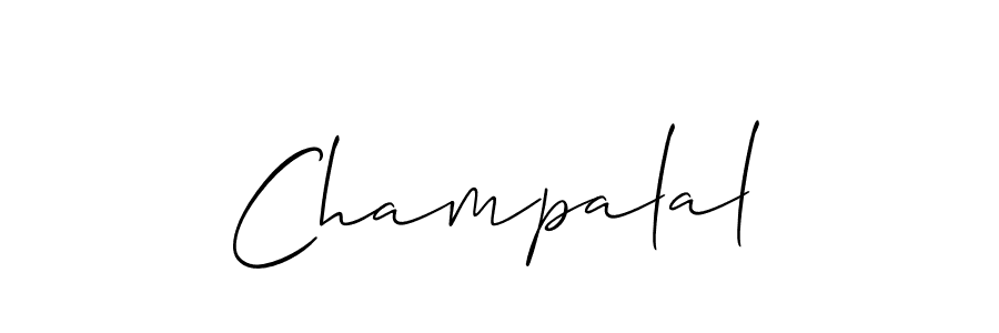 Also we have Champalal name is the best signature style. Create professional handwritten signature collection using Allison_Script autograph style. Champalal signature style 2 images and pictures png