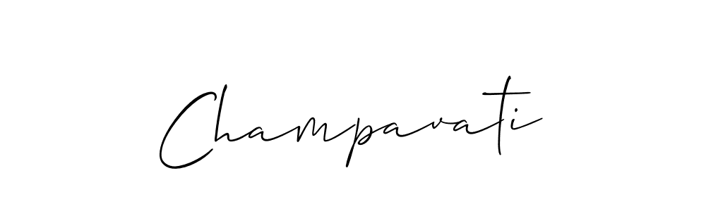 Make a beautiful signature design for name Champavati. With this signature (Allison_Script) style, you can create a handwritten signature for free. Champavati signature style 2 images and pictures png