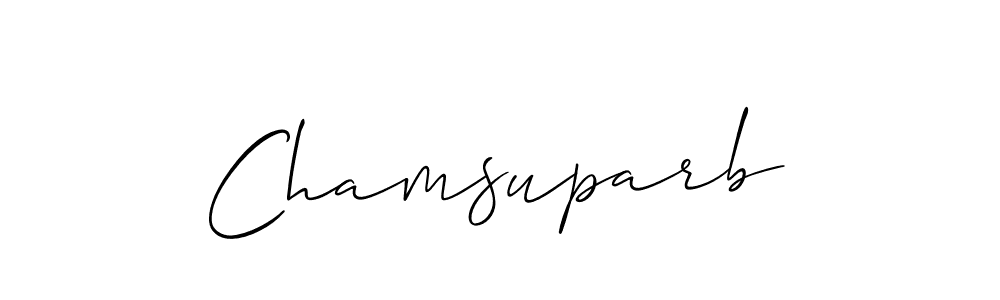 Create a beautiful signature design for name Chamsuparb. With this signature (Allison_Script) fonts, you can make a handwritten signature for free. Chamsuparb signature style 2 images and pictures png