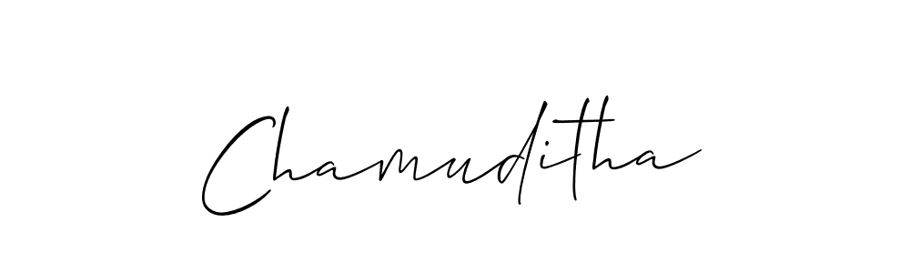 Best and Professional Signature Style for Chamuditha. Allison_Script Best Signature Style Collection. Chamuditha signature style 2 images and pictures png