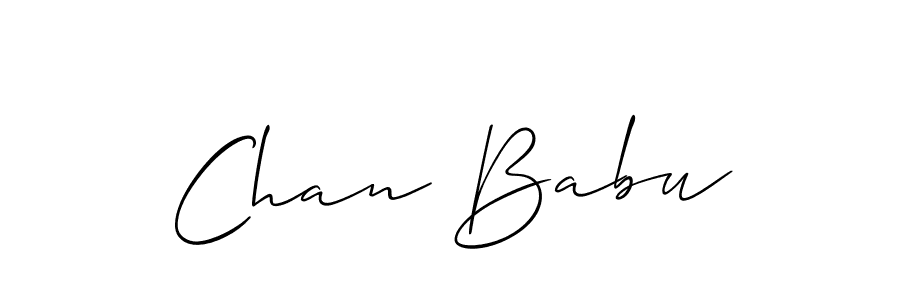 Chan Babu stylish signature style. Best Handwritten Sign (Allison_Script) for my name. Handwritten Signature Collection Ideas for my name Chan Babu. Chan Babu signature style 2 images and pictures png