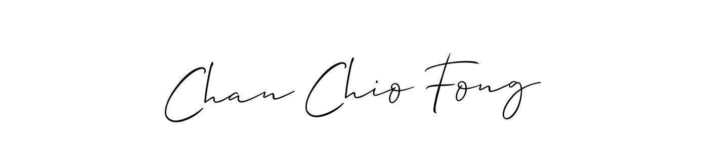 Similarly Allison_Script is the best handwritten signature design. Signature creator online .You can use it as an online autograph creator for name Chan Chio Fong. Chan Chio Fong signature style 2 images and pictures png
