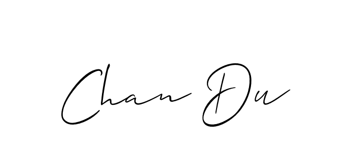 Chan Du stylish signature style. Best Handwritten Sign (Allison_Script) for my name. Handwritten Signature Collection Ideas for my name Chan Du. Chan Du signature style 2 images and pictures png