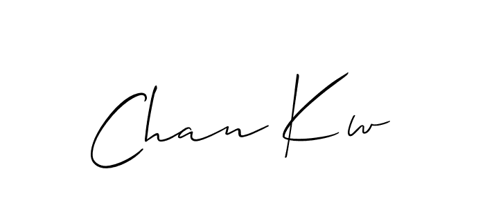 Create a beautiful signature design for name Chan Kw. With this signature (Allison_Script) fonts, you can make a handwritten signature for free. Chan Kw signature style 2 images and pictures png