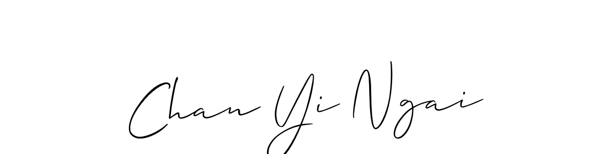 Best and Professional Signature Style for Chan Yi Ngai. Allison_Script Best Signature Style Collection. Chan Yi Ngai signature style 2 images and pictures png