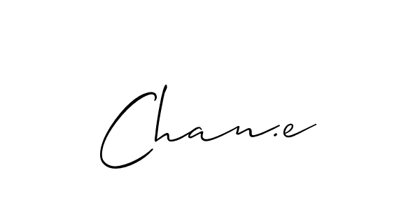 The best way (Allison_Script) to make a short signature is to pick only two or three words in your name. The name Chan.e include a total of six letters. For converting this name. Chan.e signature style 2 images and pictures png