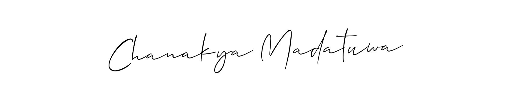 if you are searching for the best signature style for your name Chanakya Madatuwa. so please give up your signature search. here we have designed multiple signature styles  using Allison_Script. Chanakya Madatuwa signature style 2 images and pictures png