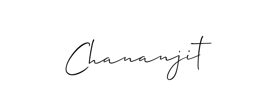 It looks lik you need a new signature style for name Chananjit. Design unique handwritten (Allison_Script) signature with our free signature maker in just a few clicks. Chananjit signature style 2 images and pictures png