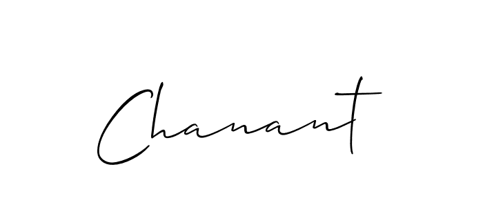 Chanant stylish signature style. Best Handwritten Sign (Allison_Script) for my name. Handwritten Signature Collection Ideas for my name Chanant. Chanant signature style 2 images and pictures png