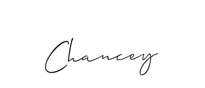 Create a beautiful signature design for name Chancey. With this signature (Allison_Script) fonts, you can make a handwritten signature for free. Chancey signature style 2 images and pictures png