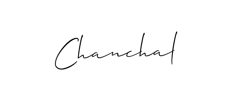 Also we have Chanchal name is the best signature style. Create professional handwritten signature collection using Allison_Script autograph style. Chanchal signature style 2 images and pictures png