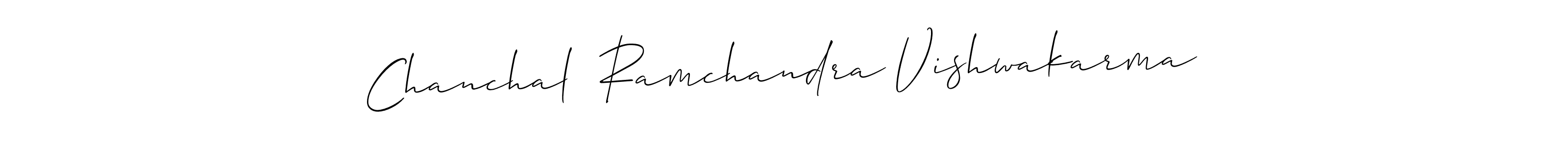 How to make Chanchal  Ramchandra Vishwakarma signature? Allison_Script is a professional autograph style. Create handwritten signature for Chanchal  Ramchandra Vishwakarma name. Chanchal  Ramchandra Vishwakarma signature style 2 images and pictures png