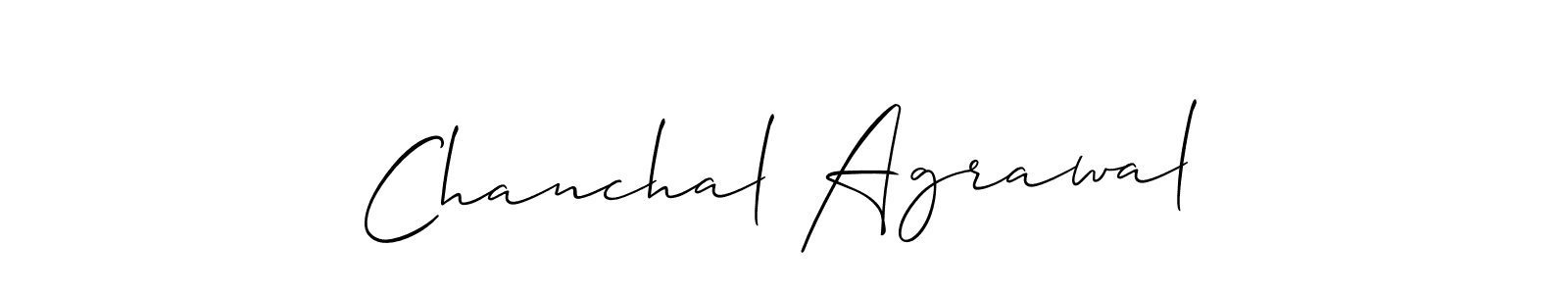 if you are searching for the best signature style for your name Chanchal Agrawal. so please give up your signature search. here we have designed multiple signature styles  using Allison_Script. Chanchal Agrawal signature style 2 images and pictures png