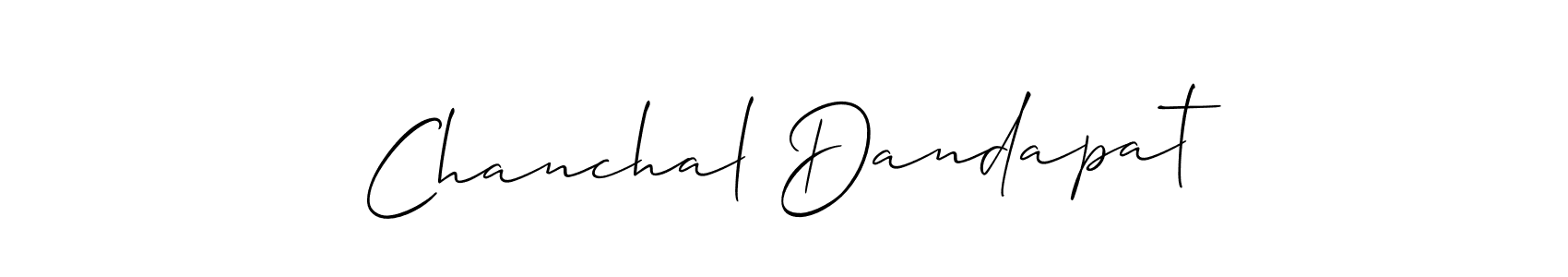 How to make Chanchal Dandapat signature? Allison_Script is a professional autograph style. Create handwritten signature for Chanchal Dandapat name. Chanchal Dandapat signature style 2 images and pictures png