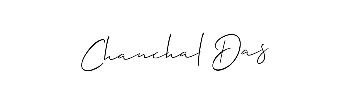 Use a signature maker to create a handwritten signature online. With this signature software, you can design (Allison_Script) your own signature for name Chanchal Das. Chanchal Das signature style 2 images and pictures png