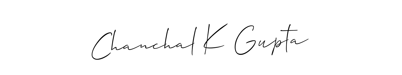 Once you've used our free online signature maker to create your best signature Allison_Script style, it's time to enjoy all of the benefits that Chanchal K Gupta name signing documents. Chanchal K Gupta signature style 2 images and pictures png