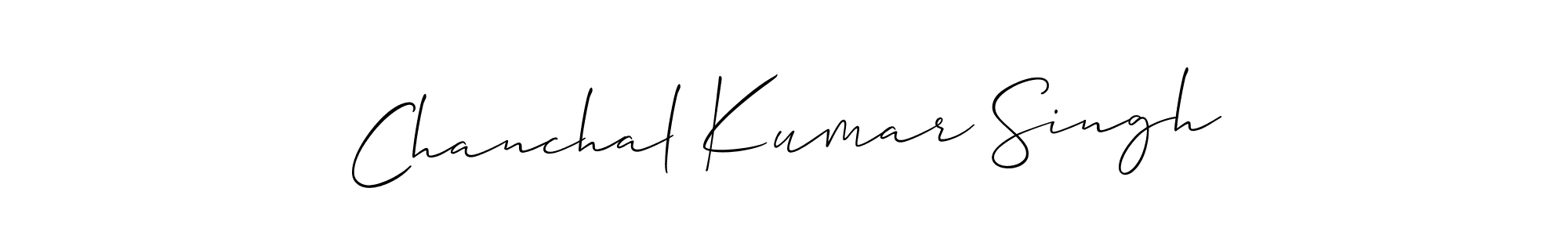 if you are searching for the best signature style for your name Chanchal Kumar Singh. so please give up your signature search. here we have designed multiple signature styles  using Allison_Script. Chanchal Kumar Singh signature style 2 images and pictures png