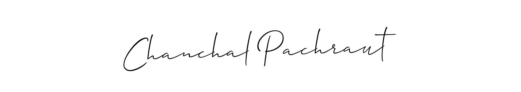 Allison_Script is a professional signature style that is perfect for those who want to add a touch of class to their signature. It is also a great choice for those who want to make their signature more unique. Get Chanchal Pachraut name to fancy signature for free. Chanchal Pachraut signature style 2 images and pictures png