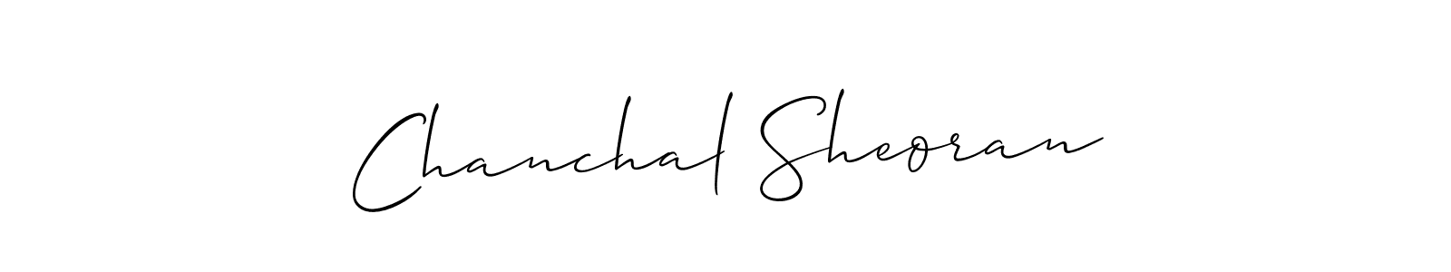 Also You can easily find your signature by using the search form. We will create Chanchal Sheoran name handwritten signature images for you free of cost using Allison_Script sign style. Chanchal Sheoran signature style 2 images and pictures png