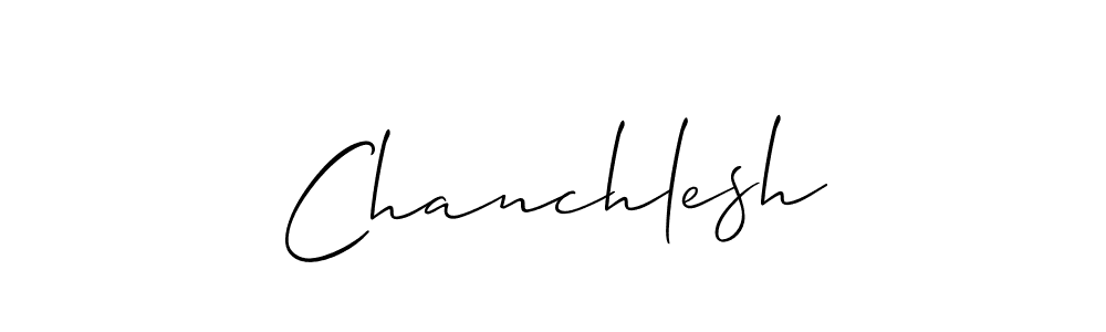 How to make Chanchlesh name signature. Use Allison_Script style for creating short signs online. This is the latest handwritten sign. Chanchlesh signature style 2 images and pictures png