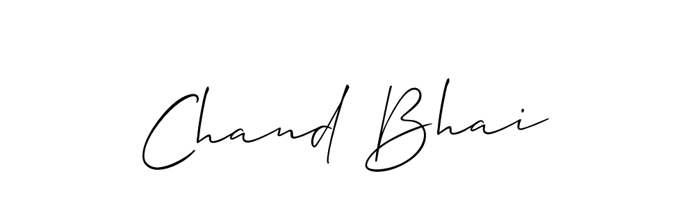 Use a signature maker to create a handwritten signature online. With this signature software, you can design (Allison_Script) your own signature for name Chand Bhai. Chand Bhai signature style 2 images and pictures png