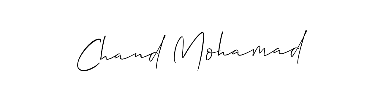 Allison_Script is a professional signature style that is perfect for those who want to add a touch of class to their signature. It is also a great choice for those who want to make their signature more unique. Get Chand Mohamad name to fancy signature for free. Chand Mohamad signature style 2 images and pictures png