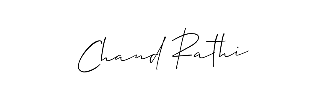 The best way (Allison_Script) to make a short signature is to pick only two or three words in your name. The name Chand Rathi include a total of six letters. For converting this name. Chand Rathi signature style 2 images and pictures png