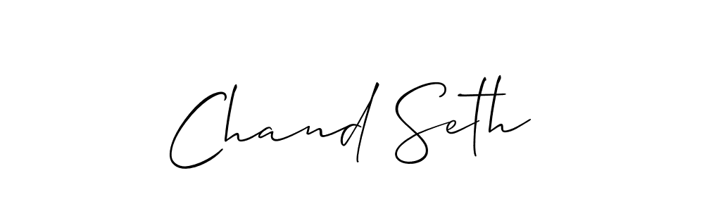 Design your own signature with our free online signature maker. With this signature software, you can create a handwritten (Allison_Script) signature for name Chand Seth. Chand Seth signature style 2 images and pictures png