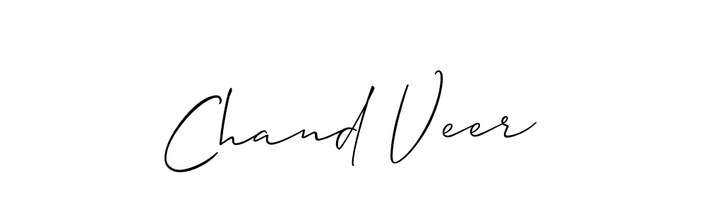 Make a beautiful signature design for name Chand Veer. With this signature (Allison_Script) style, you can create a handwritten signature for free. Chand Veer signature style 2 images and pictures png