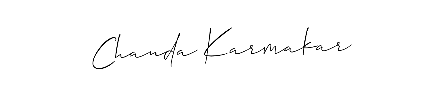 Check out images of Autograph of Chanda Karmakar name. Actor Chanda Karmakar Signature Style. Allison_Script is a professional sign style online. Chanda Karmakar signature style 2 images and pictures png