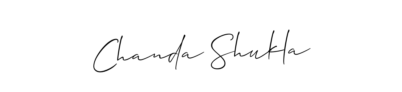 if you are searching for the best signature style for your name Chanda Shukla. so please give up your signature search. here we have designed multiple signature styles  using Allison_Script. Chanda Shukla signature style 2 images and pictures png