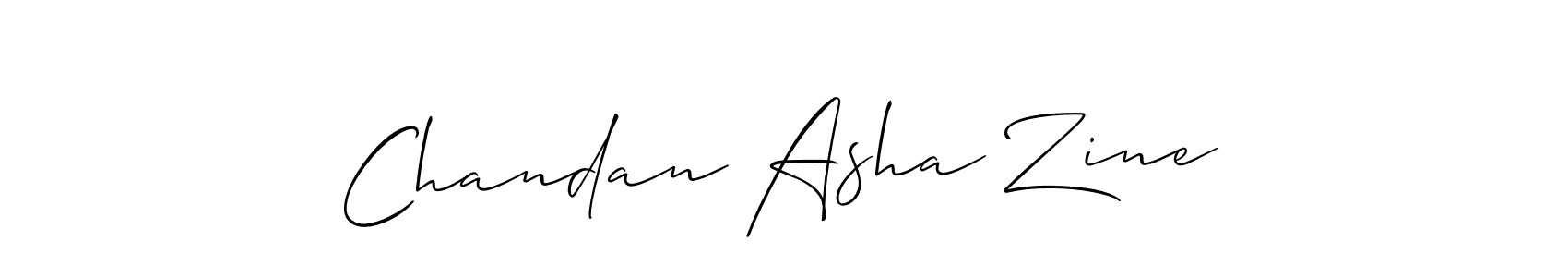 Make a short Chandan Asha Zine signature style. Manage your documents anywhere anytime using Allison_Script. Create and add eSignatures, submit forms, share and send files easily. Chandan Asha Zine signature style 2 images and pictures png