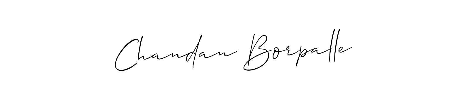 Use a signature maker to create a handwritten signature online. With this signature software, you can design (Allison_Script) your own signature for name Chandan Borpalle. Chandan Borpalle signature style 2 images and pictures png