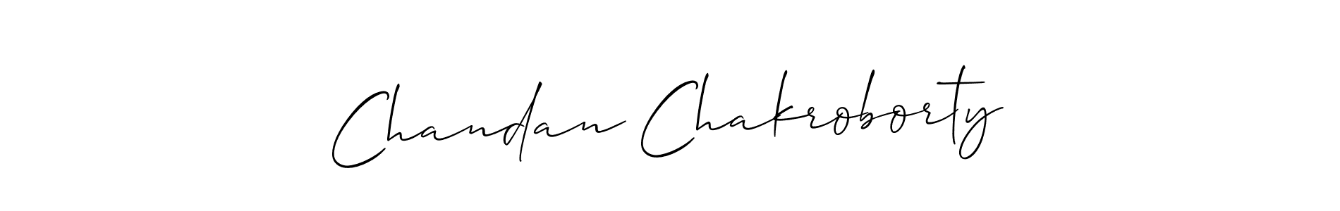 Make a short Chandan Chakroborty signature style. Manage your documents anywhere anytime using Allison_Script. Create and add eSignatures, submit forms, share and send files easily. Chandan Chakroborty signature style 2 images and pictures png