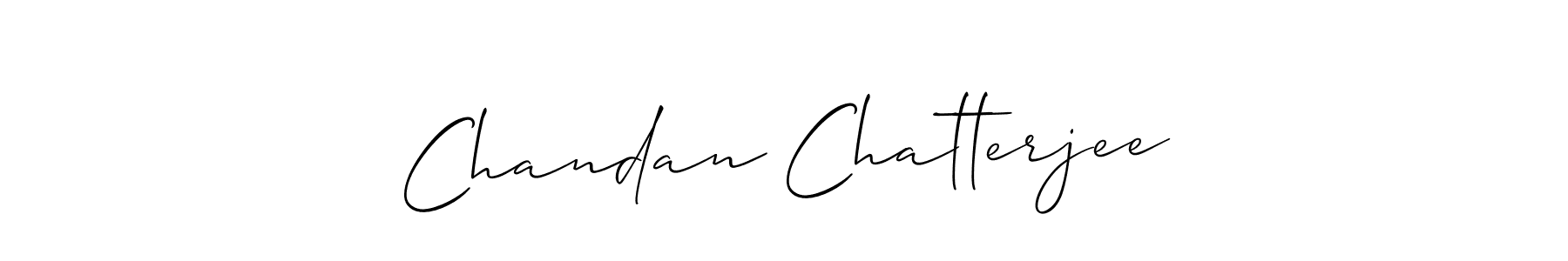 How to make Chandan Chatterjee signature? Allison_Script is a professional autograph style. Create handwritten signature for Chandan Chatterjee name. Chandan Chatterjee signature style 2 images and pictures png