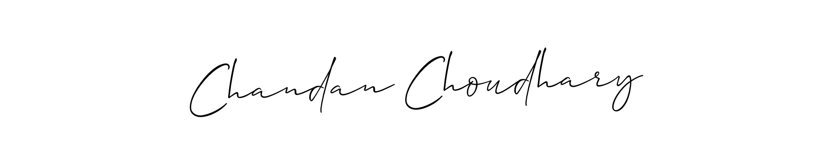 Use a signature maker to create a handwritten signature online. With this signature software, you can design (Allison_Script) your own signature for name Chandan Choudhary. Chandan Choudhary signature style 2 images and pictures png