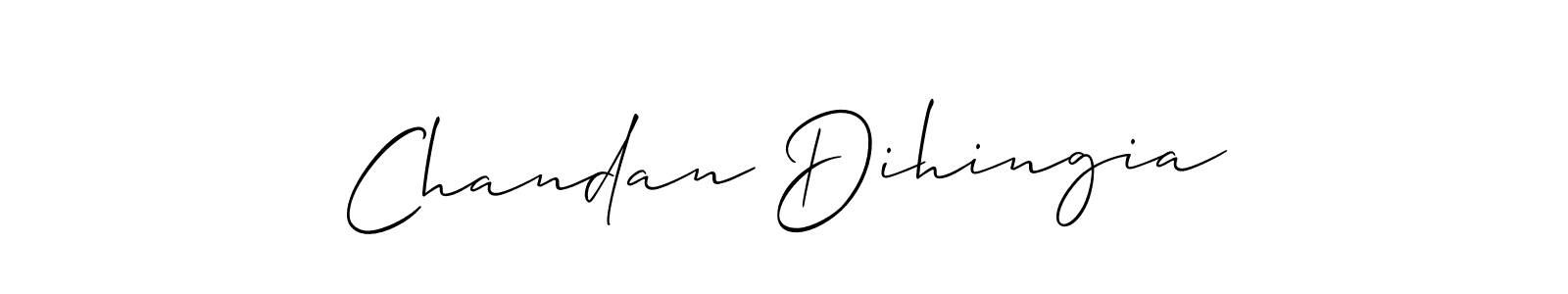 Use a signature maker to create a handwritten signature online. With this signature software, you can design (Allison_Script) your own signature for name Chandan Dihingia. Chandan Dihingia signature style 2 images and pictures png