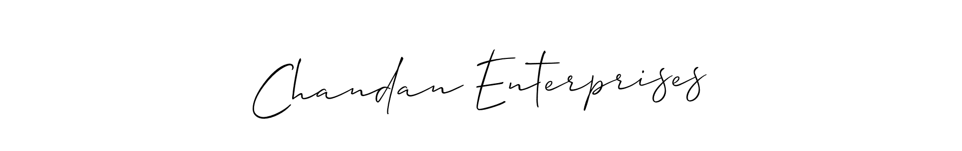 How to Draw Chandan Enterprises signature style? Allison_Script is a latest design signature styles for name Chandan Enterprises. Chandan Enterprises signature style 2 images and pictures png