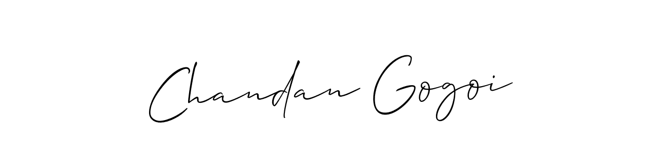 Chandan Gogoi stylish signature style. Best Handwritten Sign (Allison_Script) for my name. Handwritten Signature Collection Ideas for my name Chandan Gogoi. Chandan Gogoi signature style 2 images and pictures png
