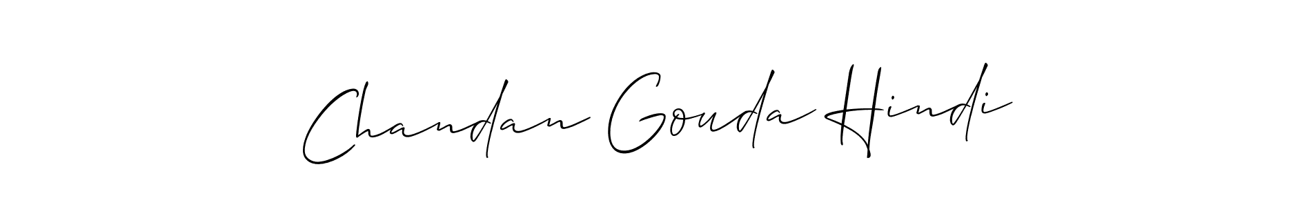 Allison_Script is a professional signature style that is perfect for those who want to add a touch of class to their signature. It is also a great choice for those who want to make their signature more unique. Get Chandan Gouda Hindi name to fancy signature for free. Chandan Gouda Hindi signature style 2 images and pictures png