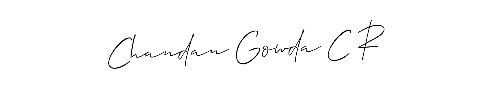 See photos of Chandan Gowda C R official signature by Spectra . Check more albums & portfolios. Read reviews & check more about Allison_Script font. Chandan Gowda C R signature style 2 images and pictures png